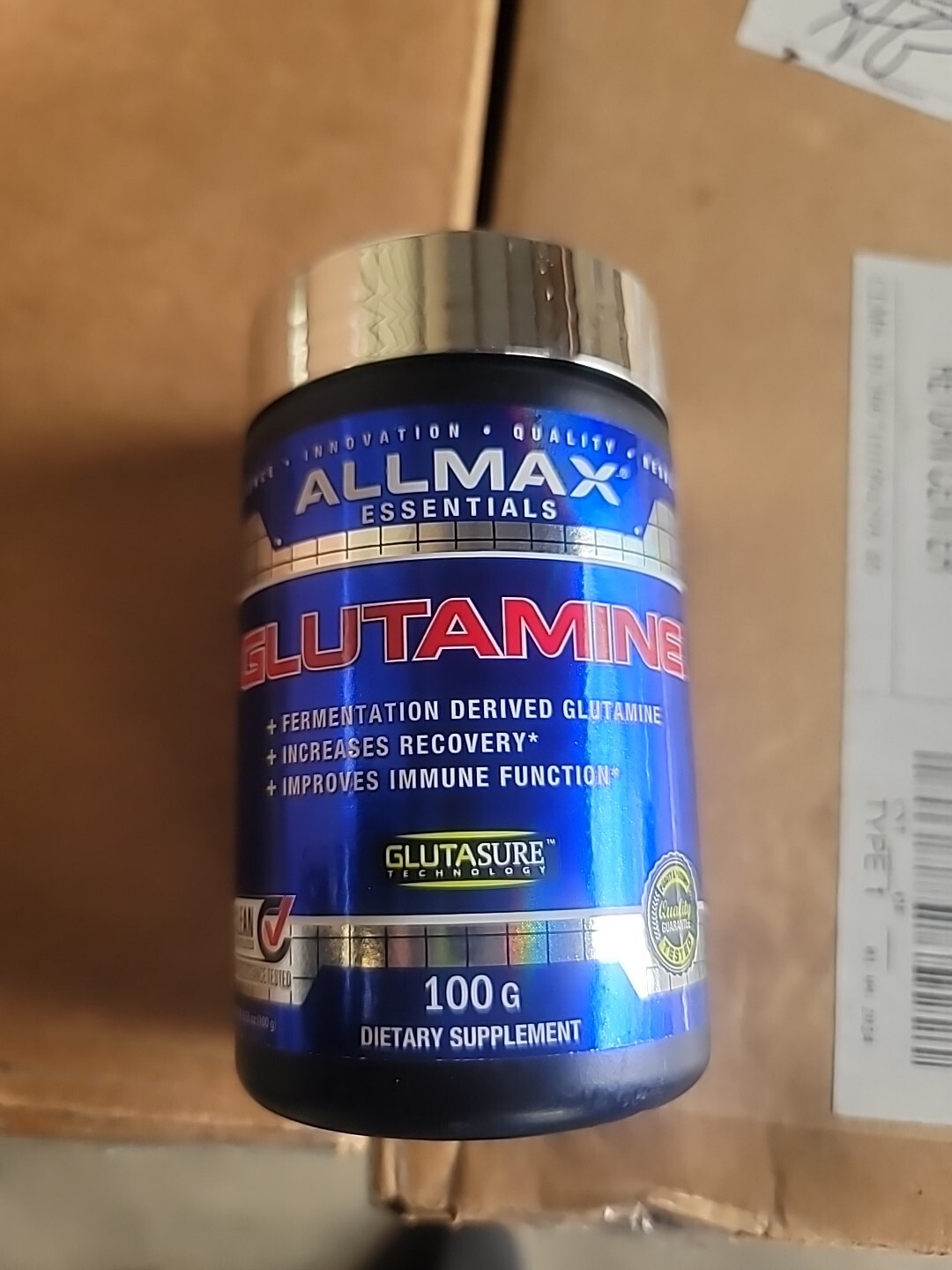 Allmax Essentials Glutamine, 3.53 oz (100 g) Improve Recovery & Immune Function!