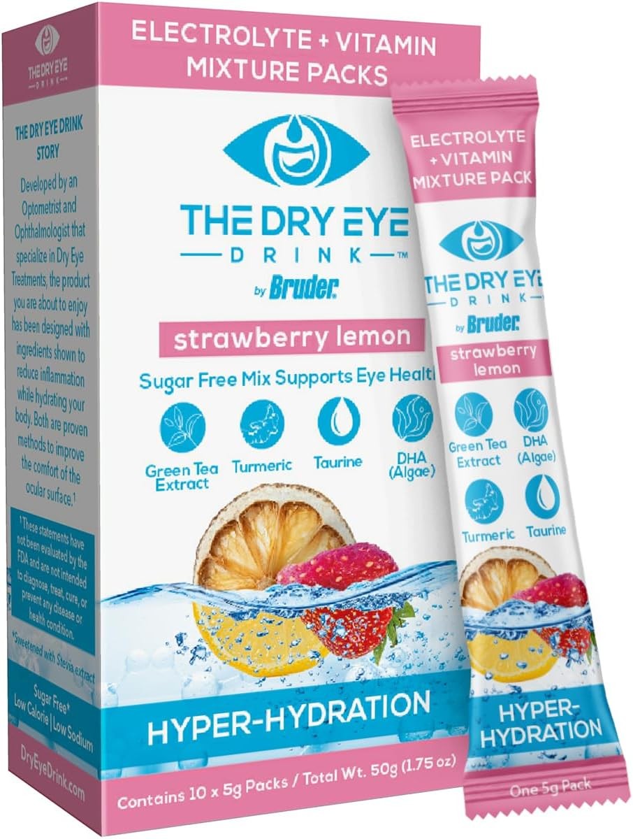 l Ultimate Hydration for Dry Eyes l Sugar-Free Electrolyte Powder Packets l…