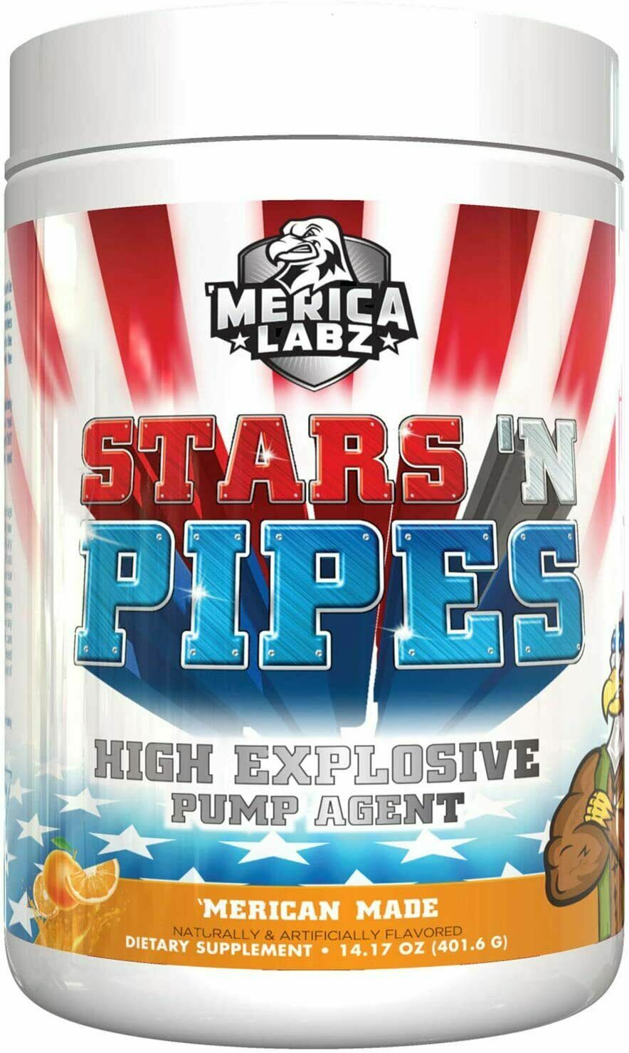 Merica Labz Stars N Pipes | High Intensity Pump Agent PREWORKOUT – ALL FLAVORS