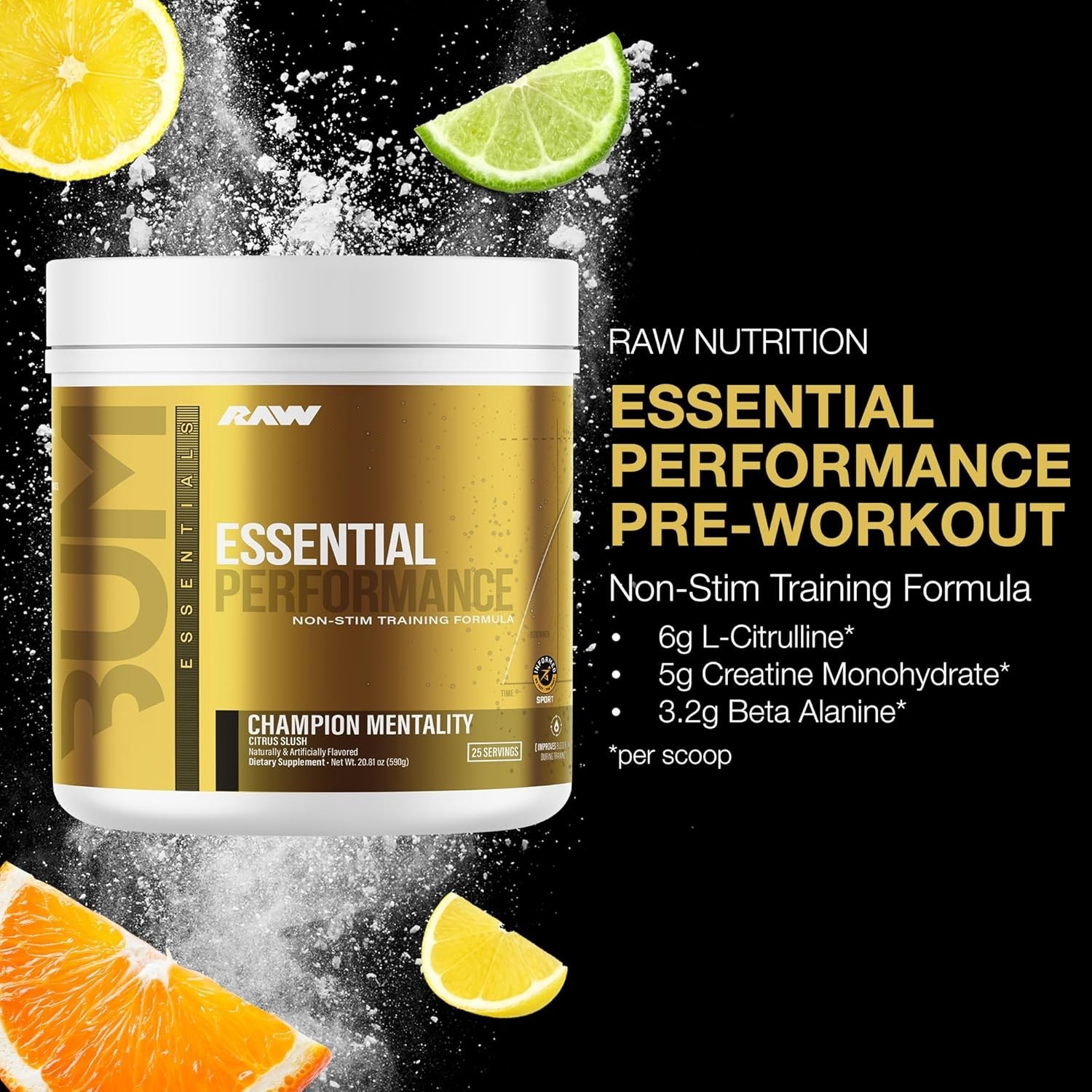 Champion Mentality Non-Stim Pre-Workout Powder – , Focus & Endurance