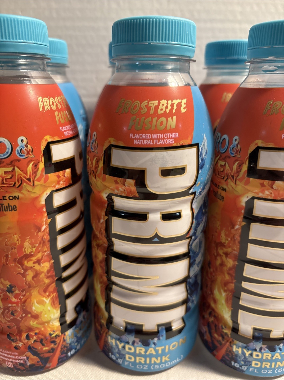 8 NEW LIMITED FROSTBITE FUSION PRIME HYDRATION DRINKS 16.9 FL OZ KYRO & LUKEN