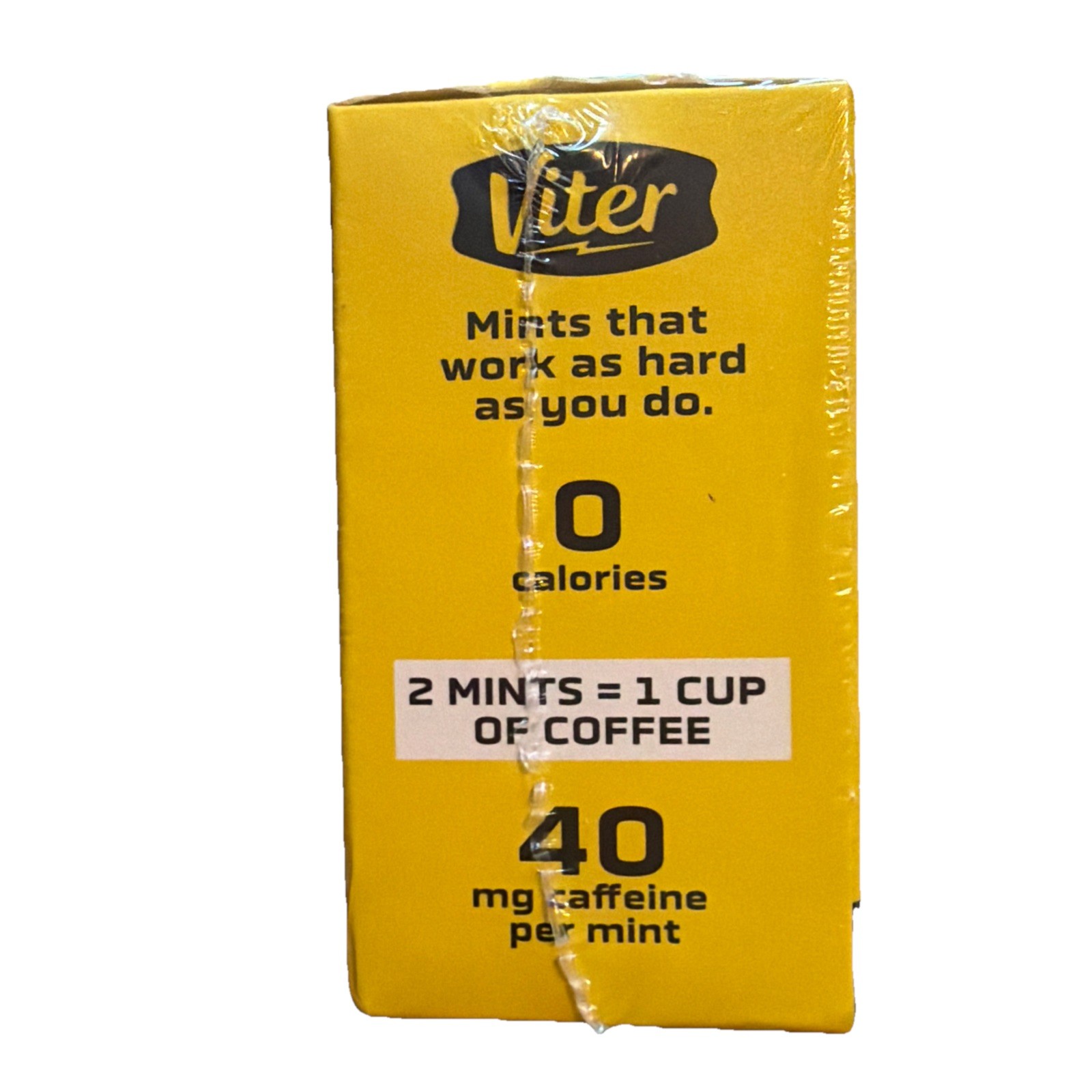 Viter Energy Mints 40mg Caffeine & B Vitamins – Boosts Energy & Freshens Breath