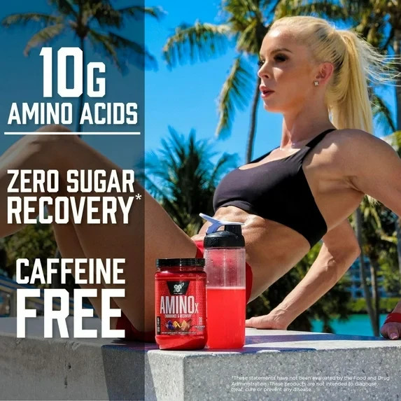 BSN Amino X Amino Acids + BCAA Powder, Watermelon, 30 Servings