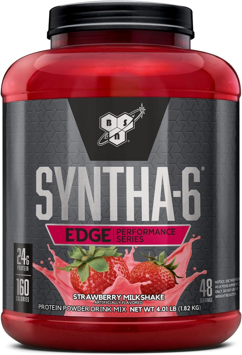 SYNTHA-6 EDGE Protein Powder, Strawberry Flavored Powder with Hydrolyzed Whey, M