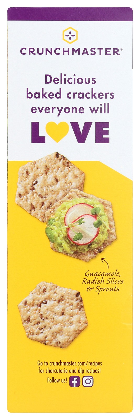 Crunchmaster Baked Rice Multi-Seed Crackers Original 3.54 Oz 6 Pack