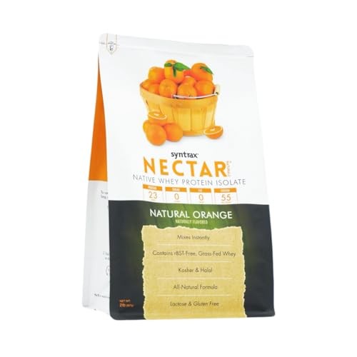 Nectar Naturals 2 Pound Whey Protein Isolate Sweet Delicious Lactose Gluten Free