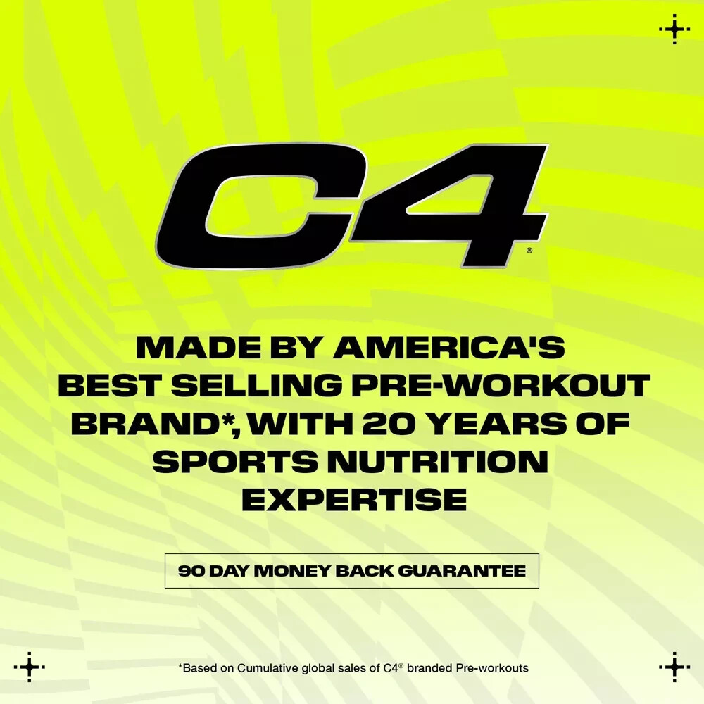 Cellucor C4 Sport Ripped Pre-Workout – Popsicle Hawaiian Pineapple – 9.5oz/20 Se
