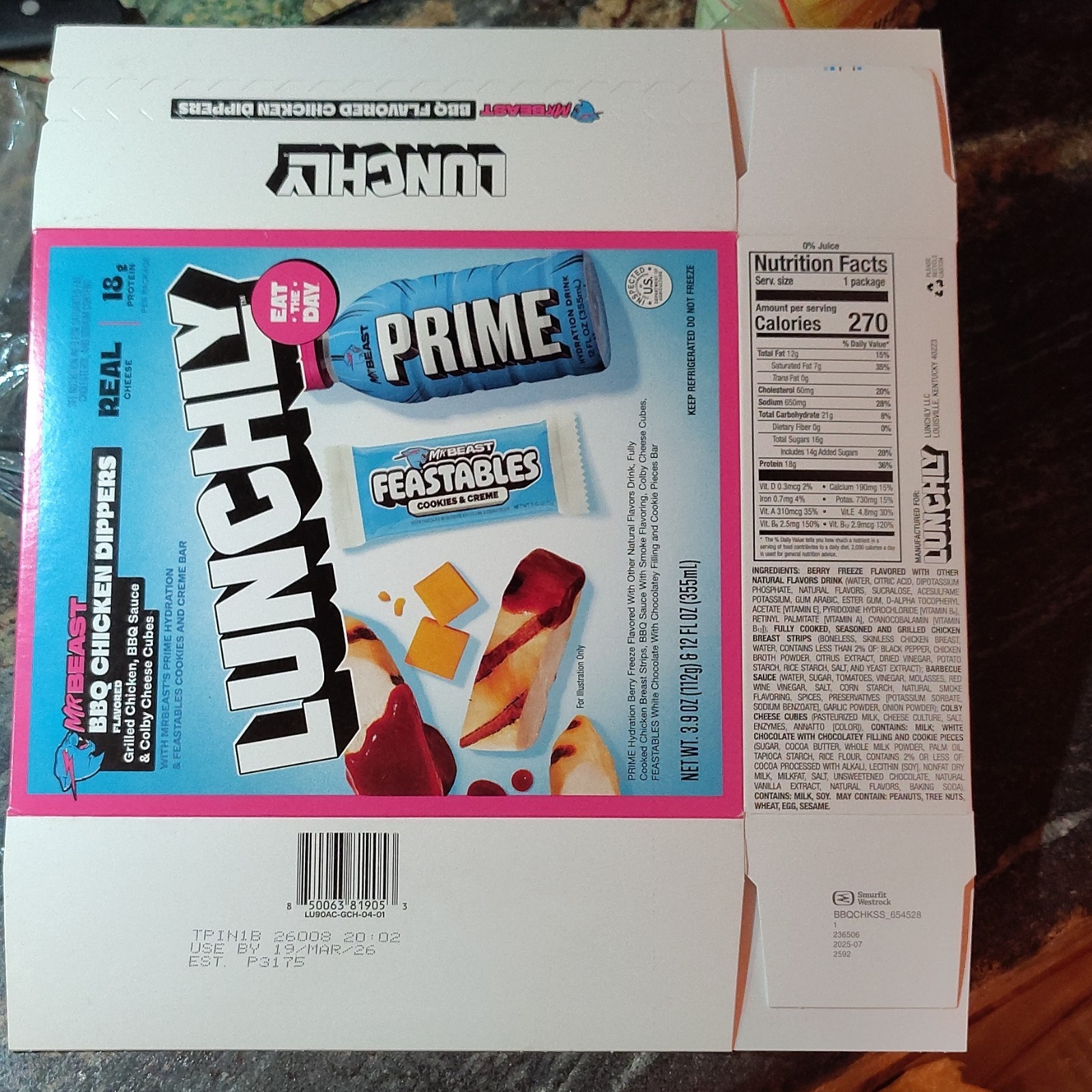 Prime Hydration Drink MrBeast Berry Freeze 12 fl oz Gluten-Free Caffeine-Free