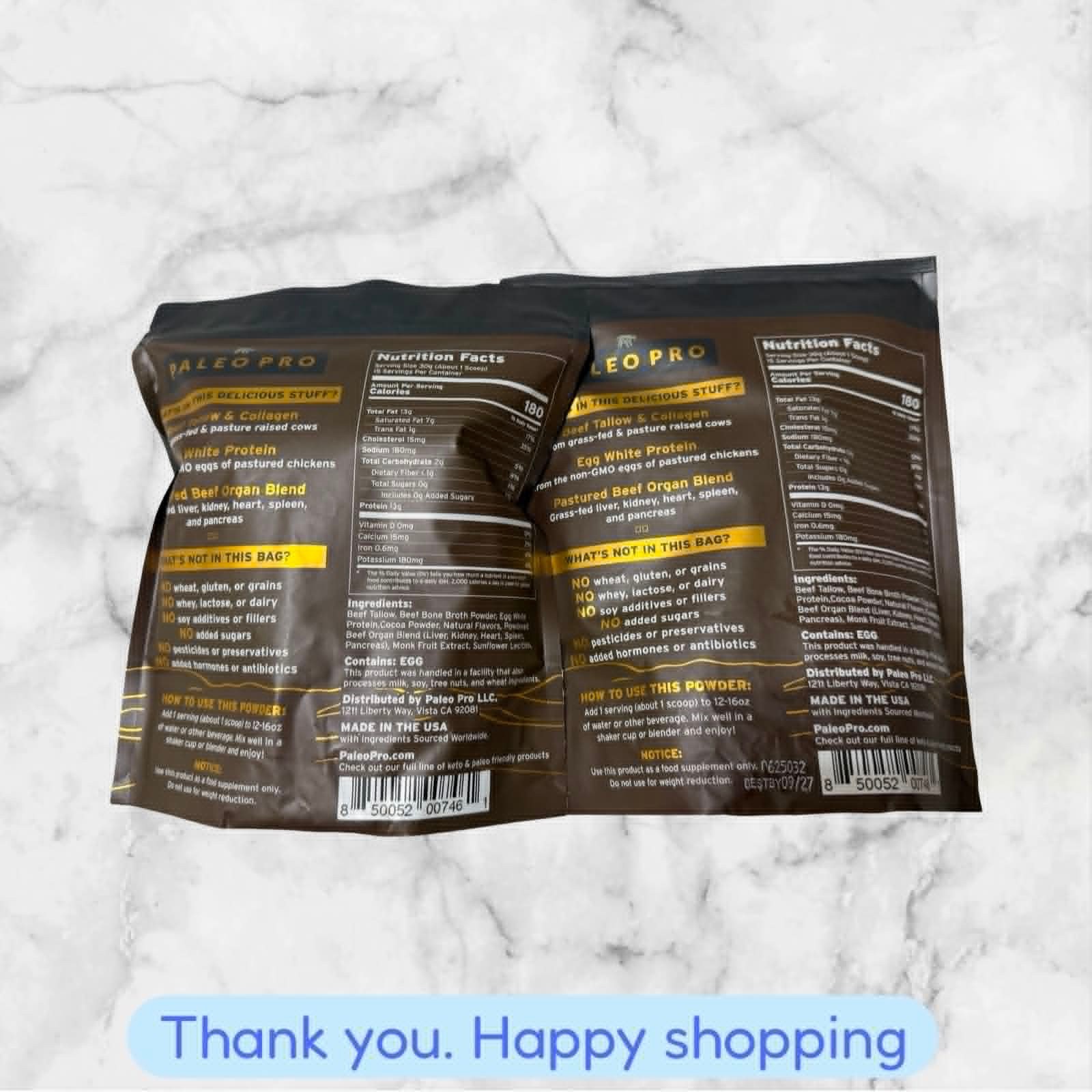 FOR 2 PaleoPro Carnivore Complete 1lb Ancient Cacao Each NEW SHIPPING