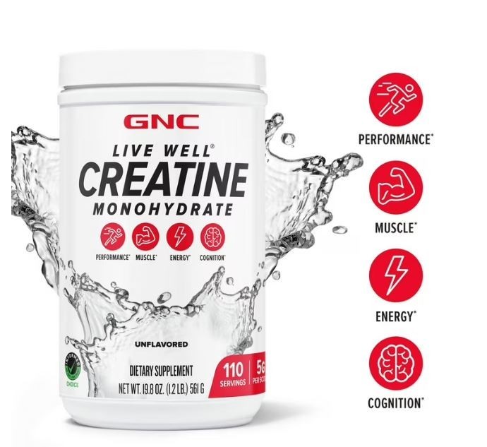 GNC Live Well Creatine Monohydrate, 1.2 lbs. Best Price