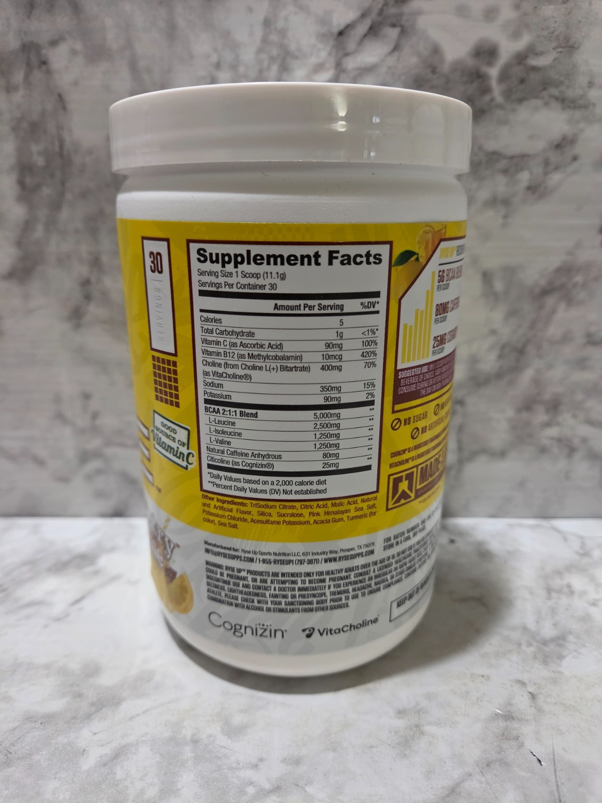 Ryse Element Series BCAA Focus Country Time Lemonade 11.7 OZ 5/2027