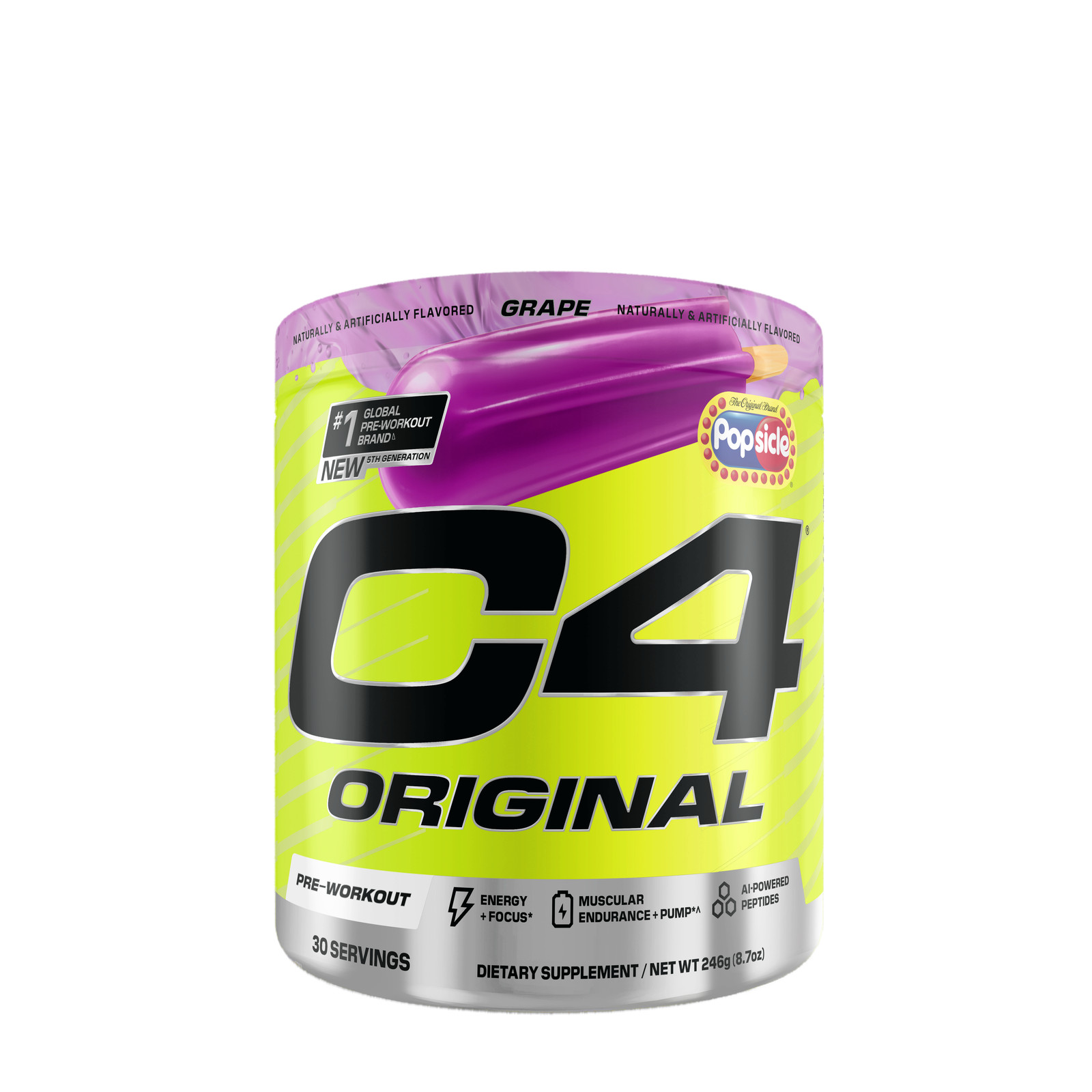 C4 Original Pre-Workout – Grape Popsicle (30 Servings)