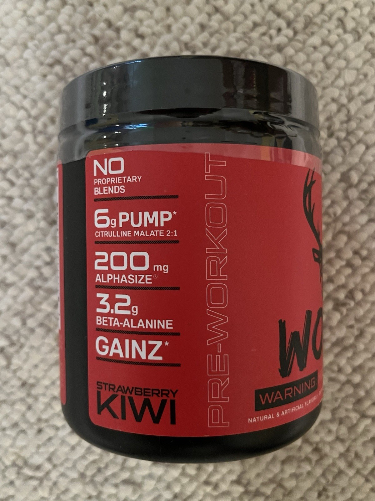 Bucked Up – Woke – HIGH STIM Pre Workout – Strawberry Kiwi – 11/2027