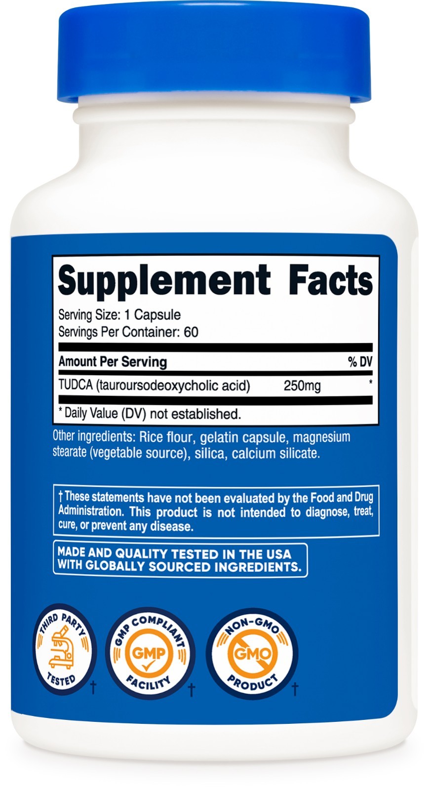 Nutricost Tudca Pills, 250mg Per Capsule, 60 Capsules
