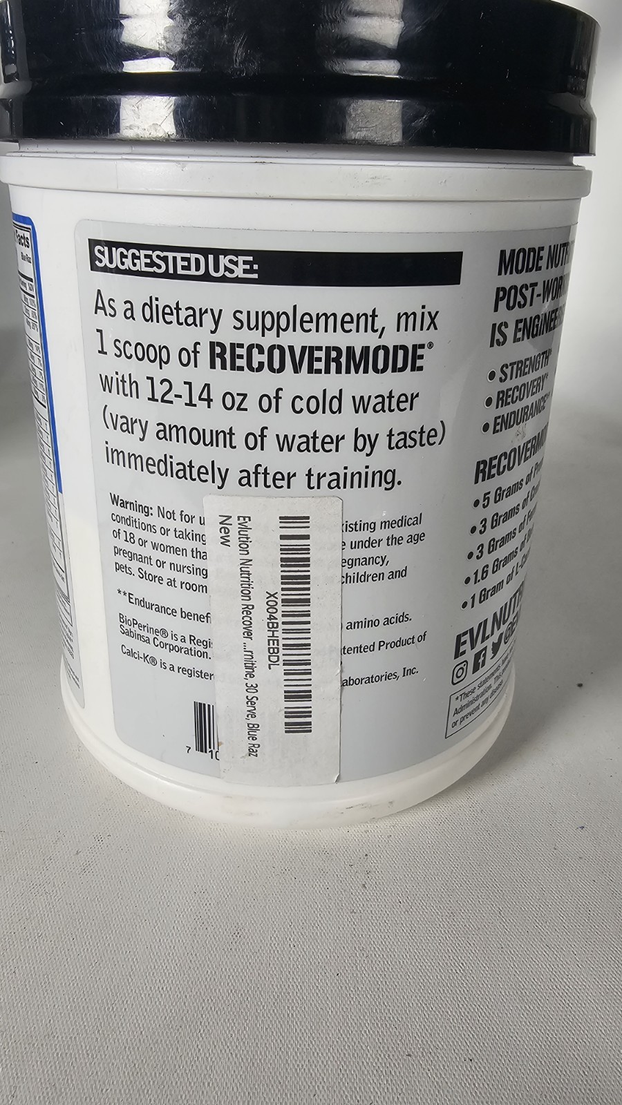 Evlution Nutrition Recover Mode Complete Post Workout & Hydration – 30 Ser 3/27
