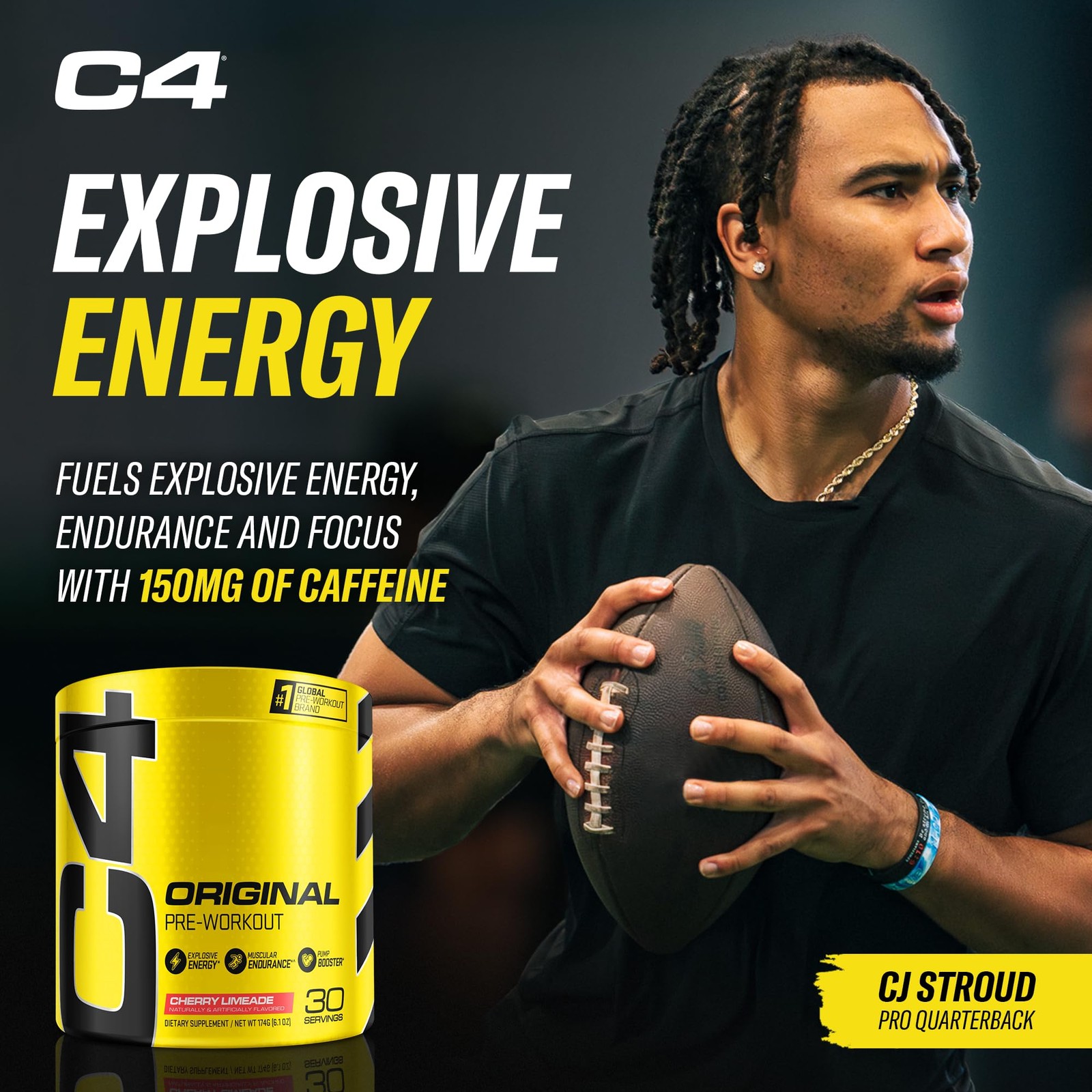 Cellucor C4 Original Pre Workout Powder Cherry Limeade | Vitamin C for Immune…