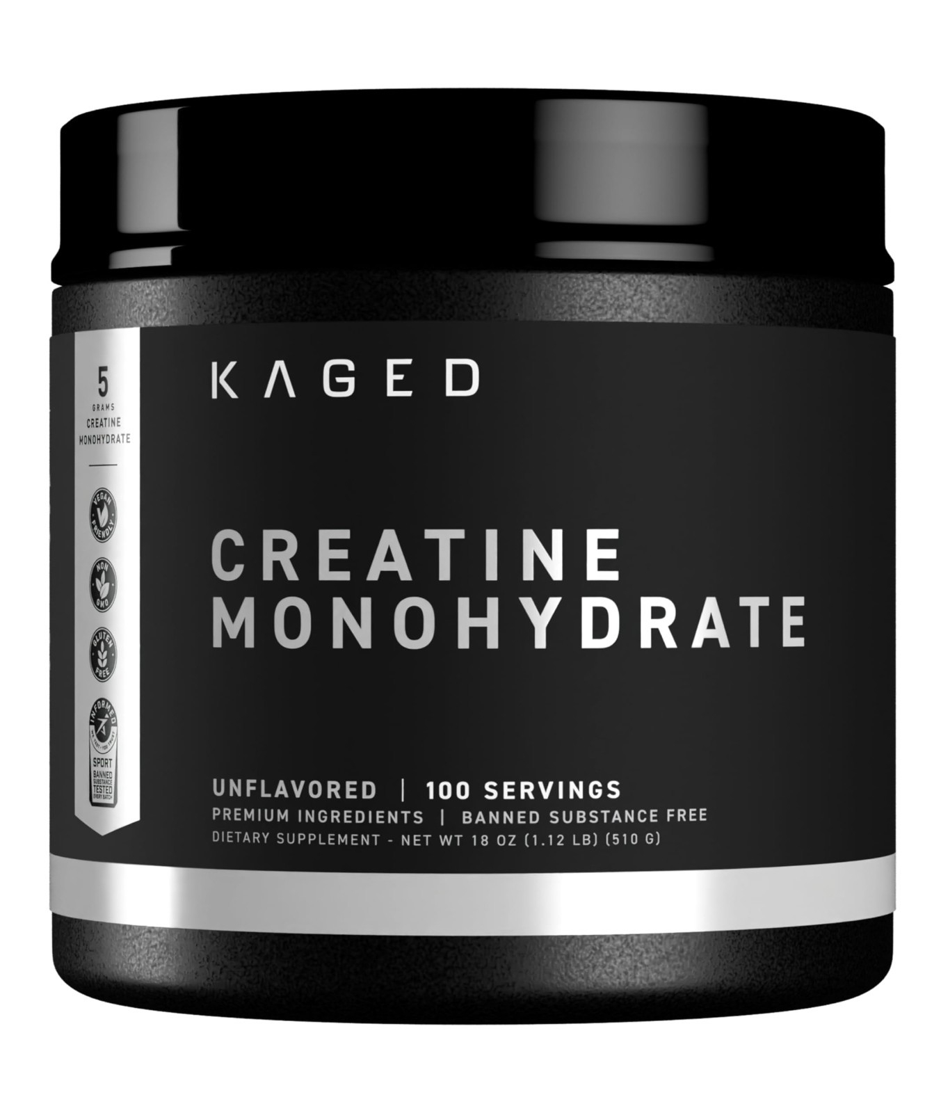 Micronized Creatine Monohydrate Powder 5000mg | Unflavored, Vegan, Gluten-Free |