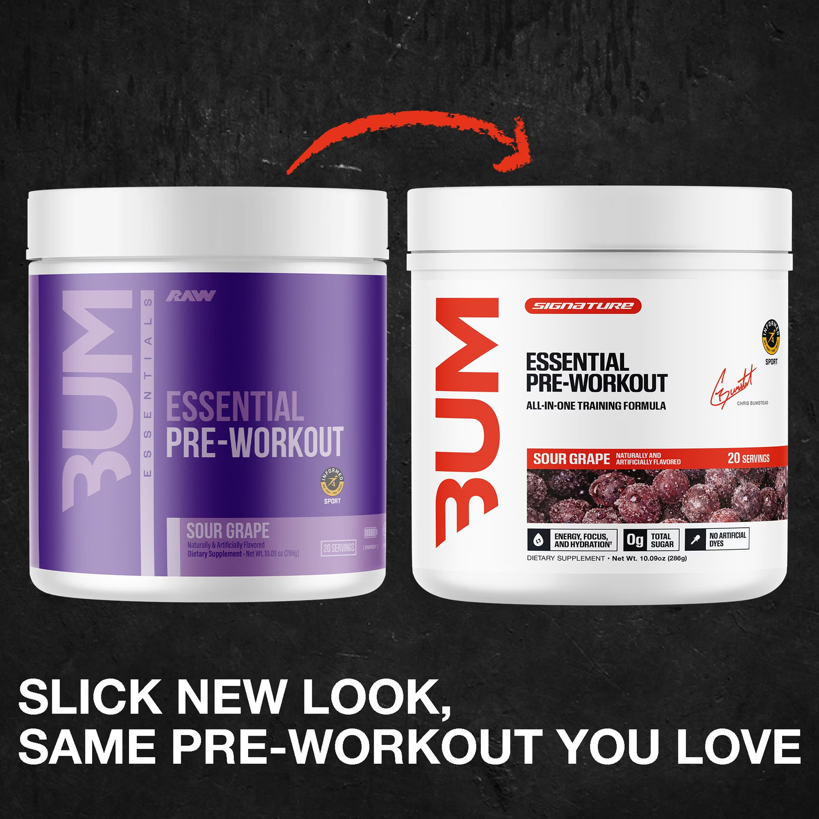 Essentials Pre Workout Powder, Sour Grape, 20 Servings