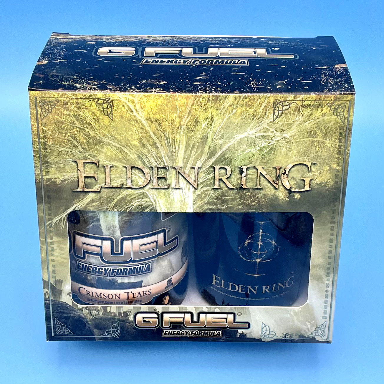 G Fuel Elden Ring Crimson Tears Collector’s Box Tub + Shaker Cup & Sticker
