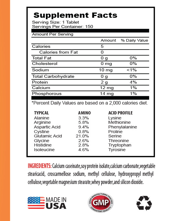 Muscle Recovery – AMINO ACIDS 2200mg – Weight Loss – 150 Tablets 1 Bottle