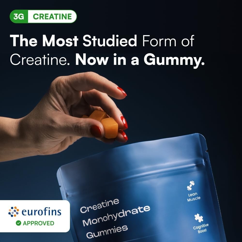 Omni Creatine Monohydrate Gummies Supports Muscle Growth (Peach) 30 Sevings
