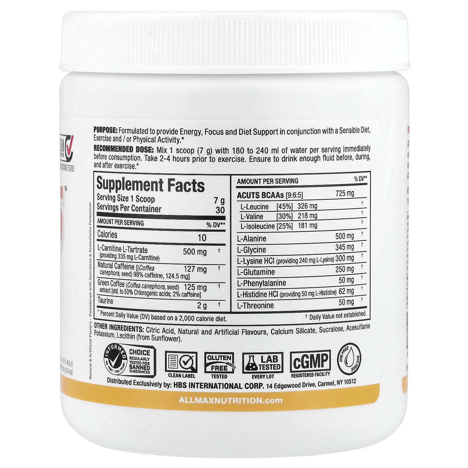 AMINOCUTS, Peach Mango, 7.4 oz (210 g)