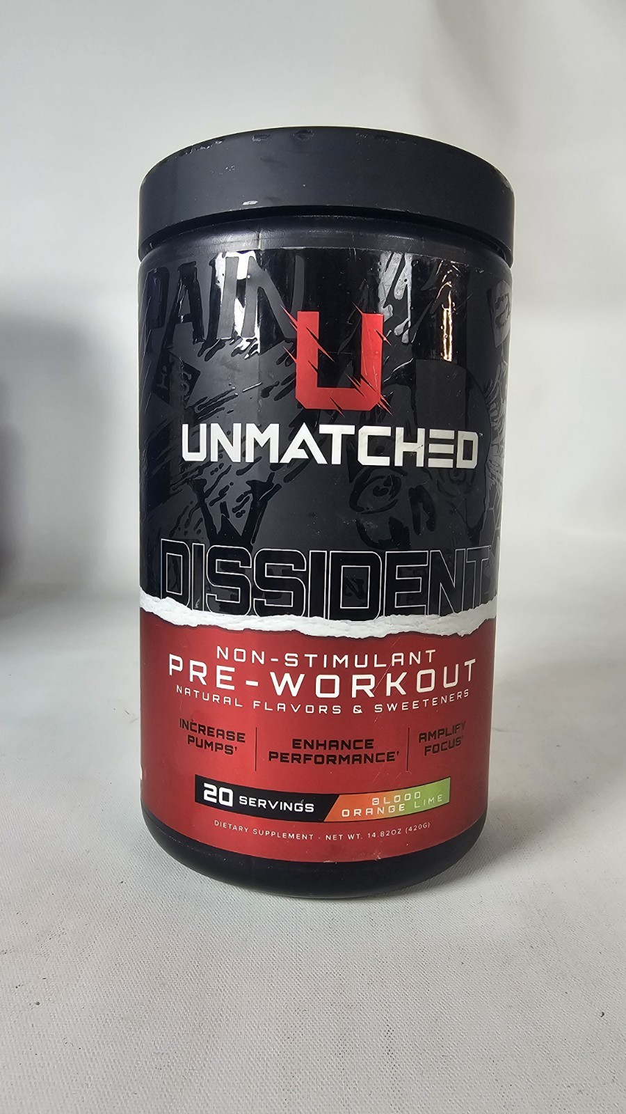 Non-Stimulant Pre-Workout – Blood Orange lime (14.8 Oz. / 20 Servings) Exp:8/27