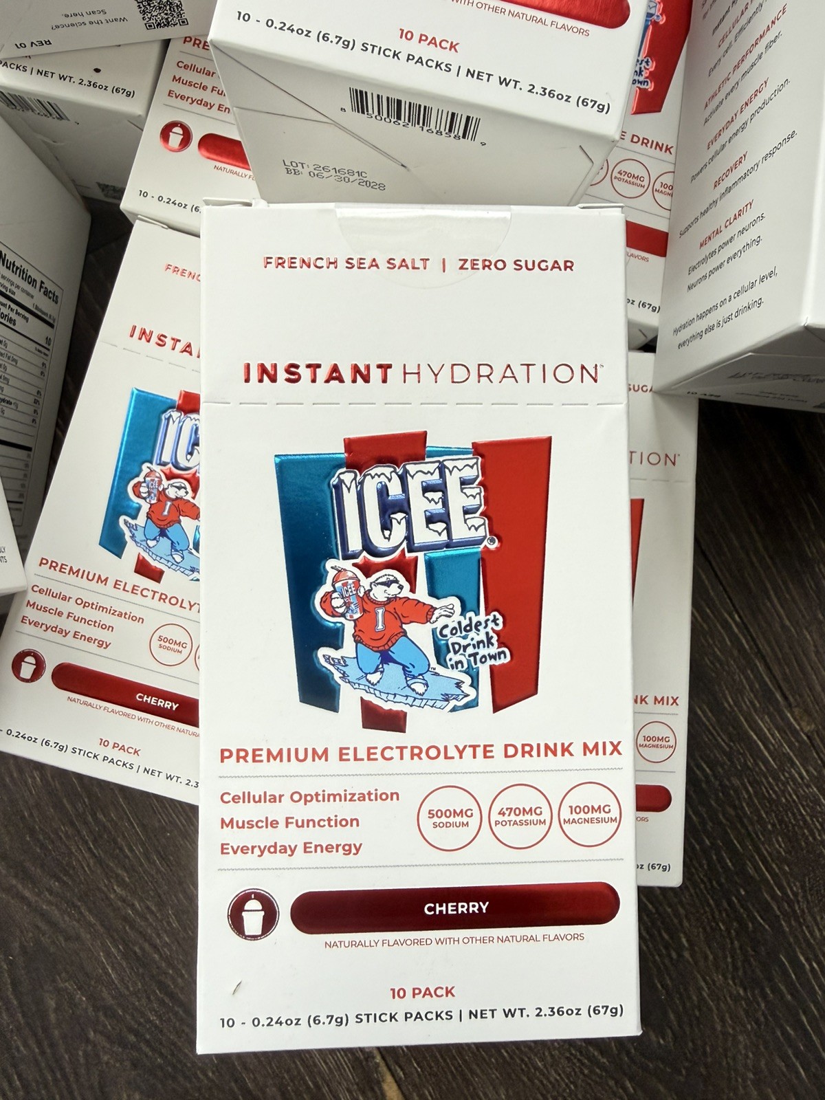 ICEE Hydration Electrolyte Drink Mix Cherry 120 Pack
