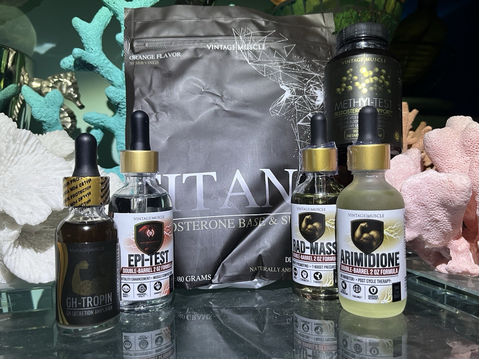 VM 💪Cycle🔁Bundle Deal:4&5DHEA:Rad,🧪Epi Test,GH Tropin, Pct W/Titan Test Base