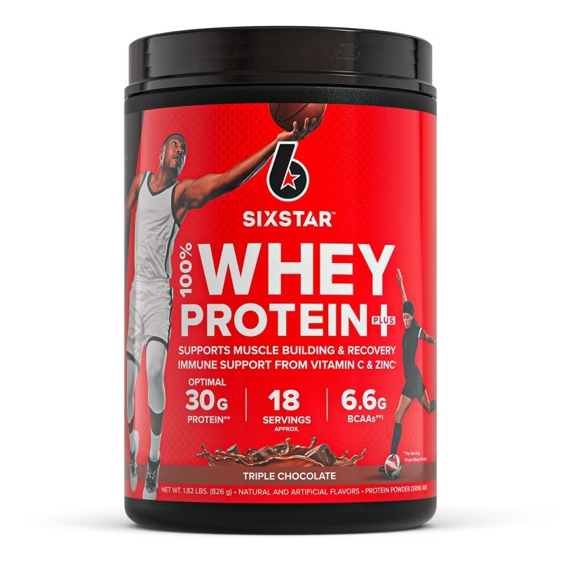 100% Whey Protein Plus – Triple Chocolate: Gluten-Free Muscle Growth Powder