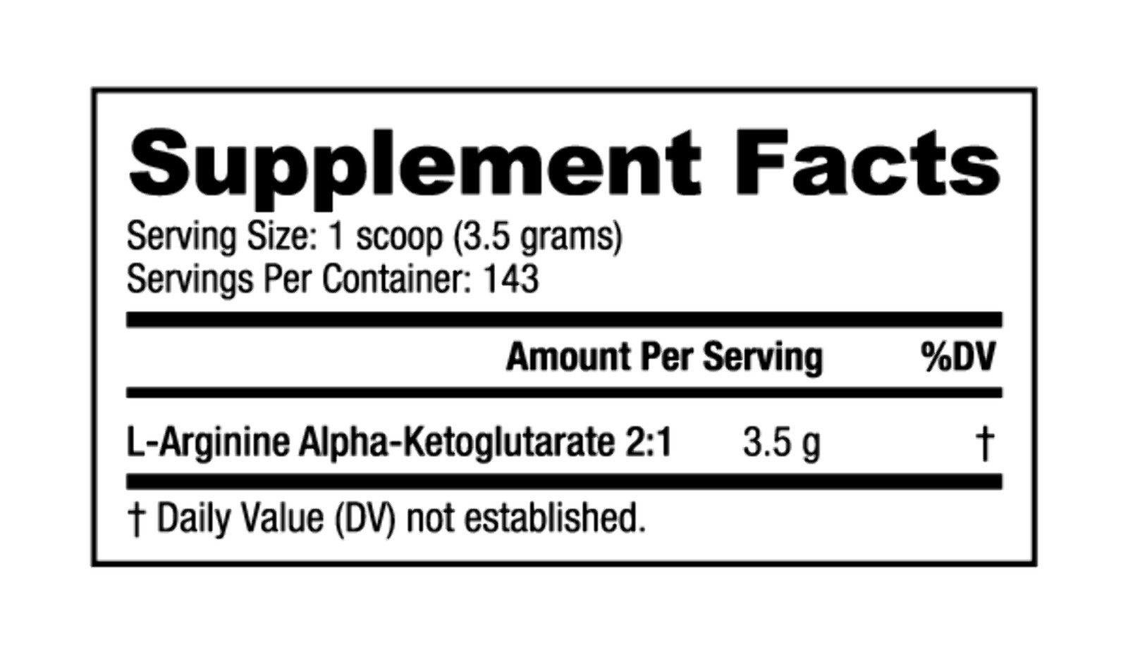 NutraBio – AAKG L-Arginine Alpha Ketoglutarate 2:1 Protein Powder – 142 Servings