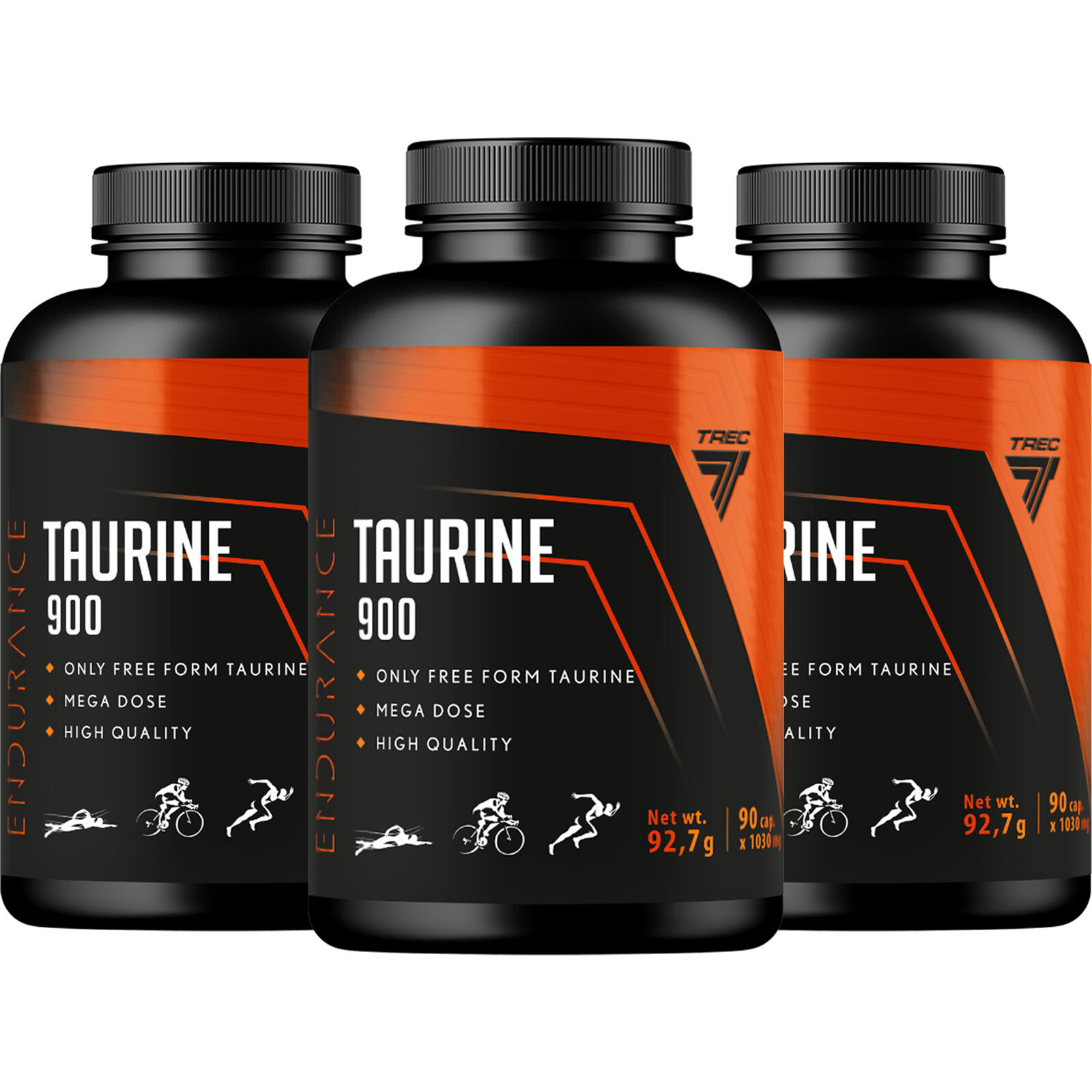 TAURINE 900 – 90–270 Capsules – Focus, Energy, Muscle, Amino Acid – No Caffeine