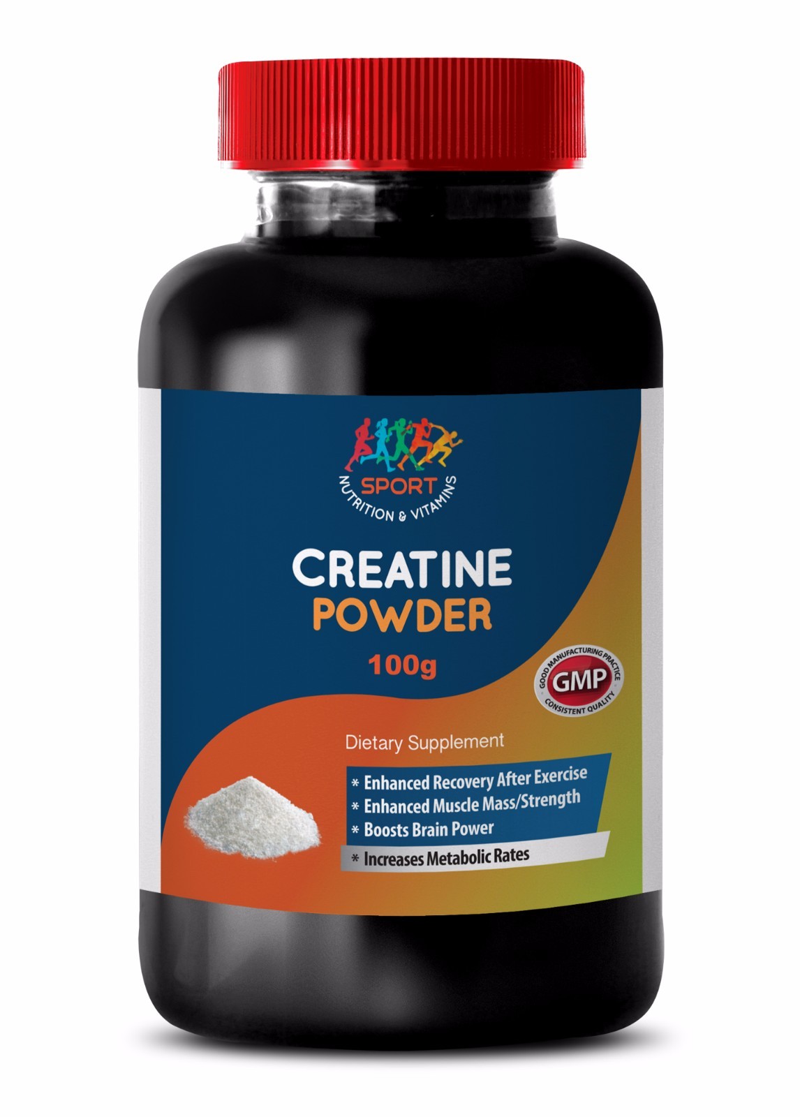 Creatine Powder 100g Enhanced Muscle Lean Mass & Strength Opti Men 1B