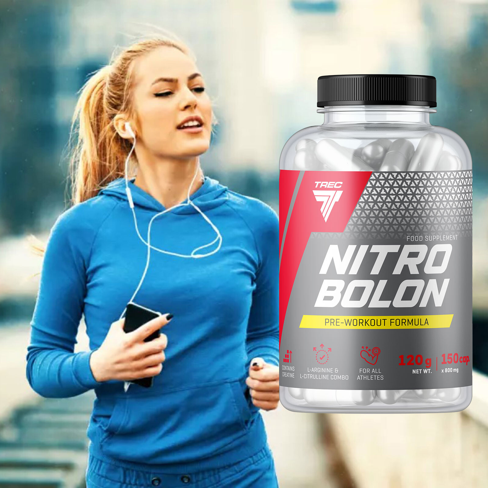 Nitrobolon 150–300 Capsules – Pre-Workout + Muscle Pump + Creatine + NO Booster
