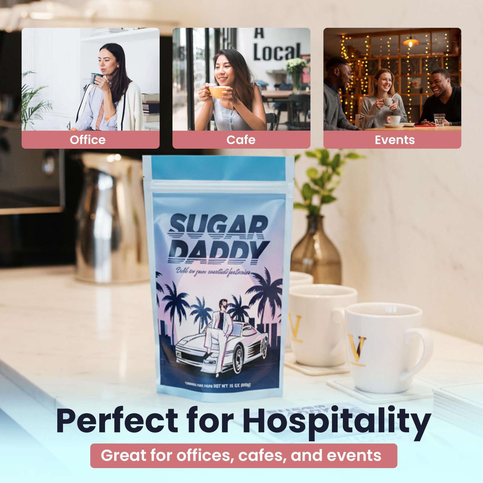Sugar Daddy, Turbinado Cane Sugar Bag – Natural Sweetness Boost & Rich Flavor…