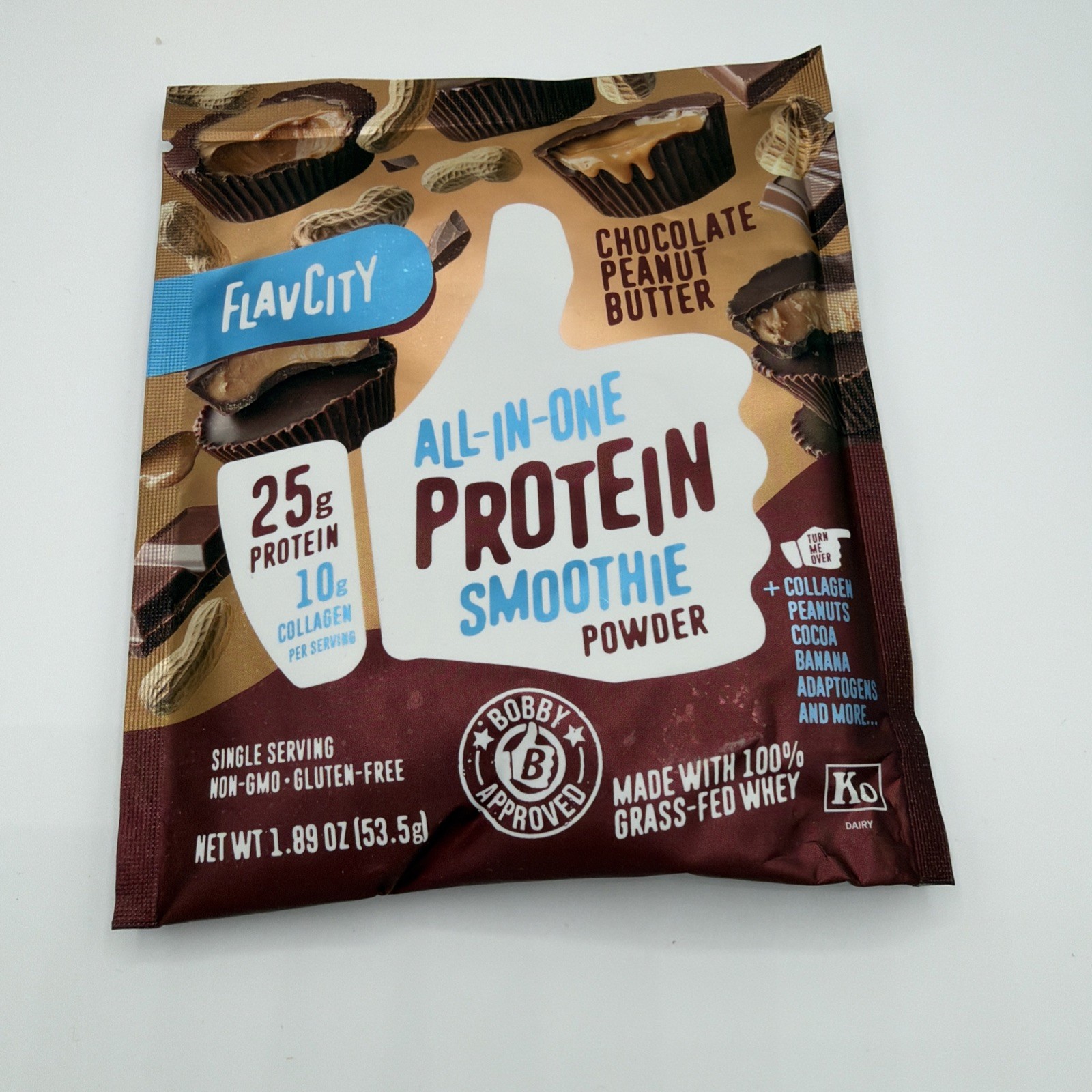 FlavCity All In One ProteinSmoothie Powder Variety Flavors Travel ON GO 5 Pkgs