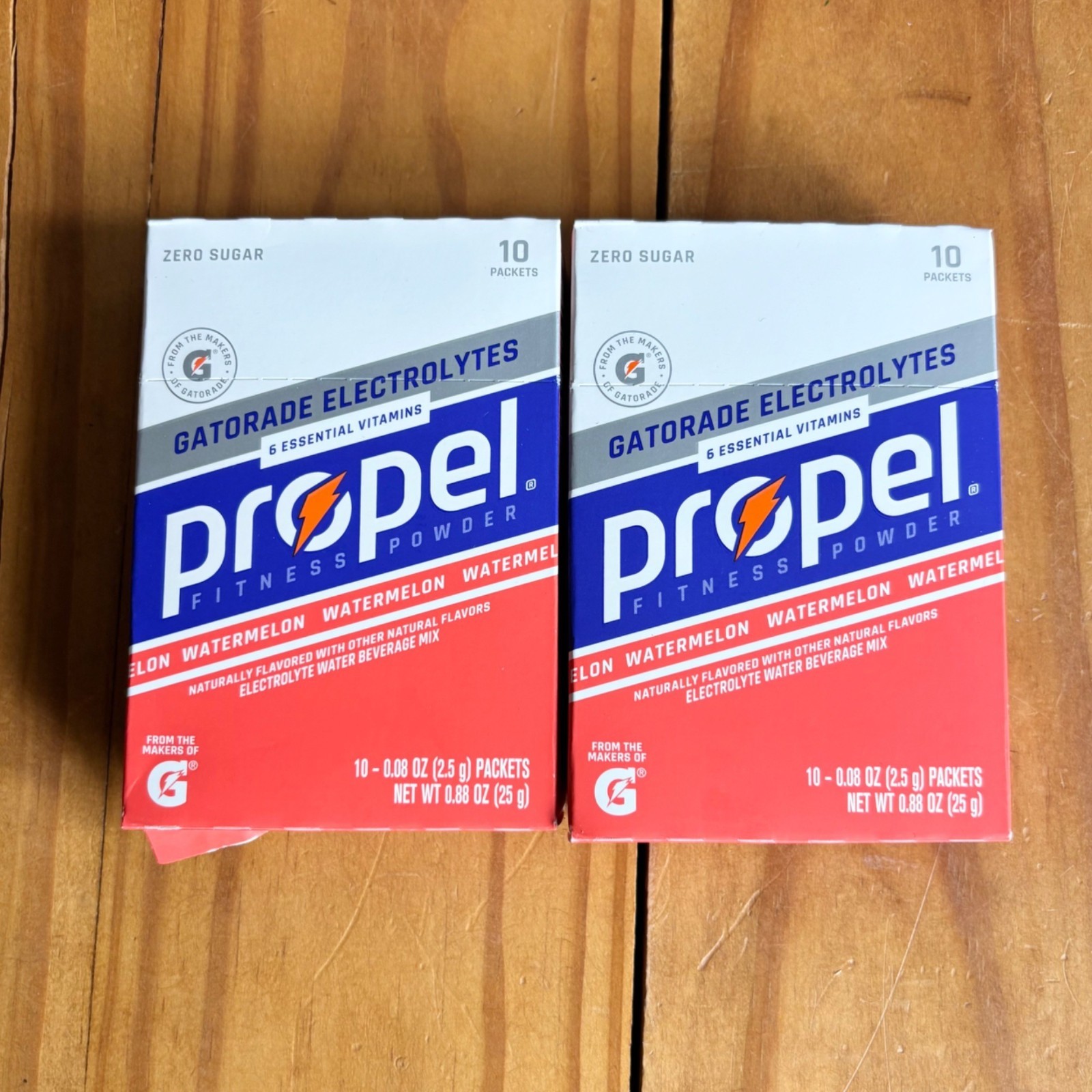 Propel Zero Sugar Electrolyte Powder Watermelon Lot of 2 Boxes 20 Count