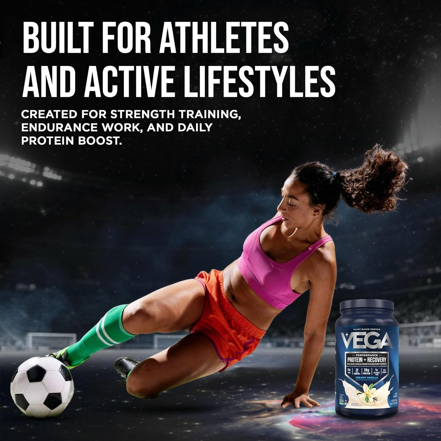 Protein + Recovery, Vanilla – 30G n Protein, Dairy & Gluten Free, Probiotics, NS