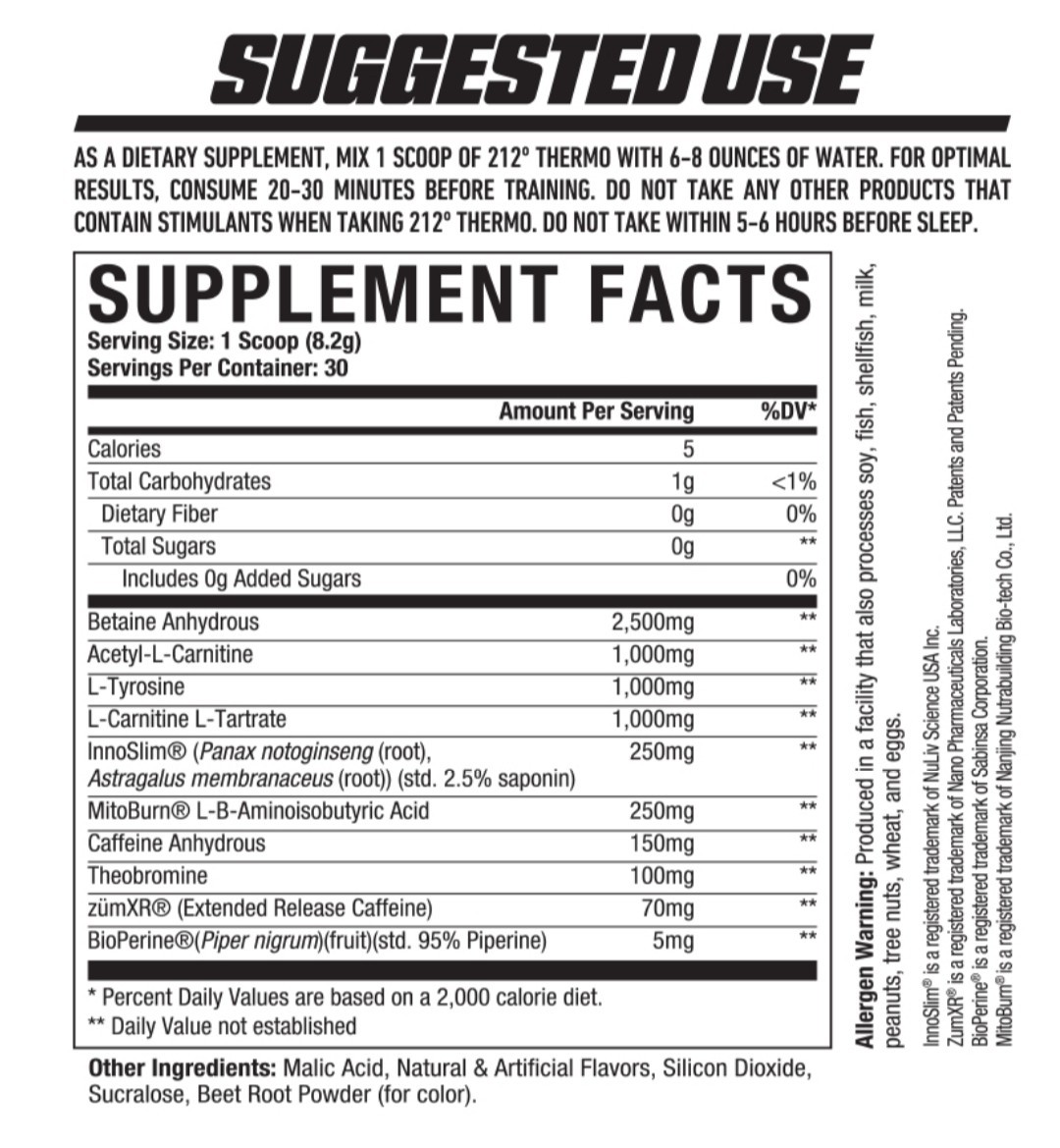 Axe and Sledge – 212 Thermo – Juicy Nectar(30 Servings)