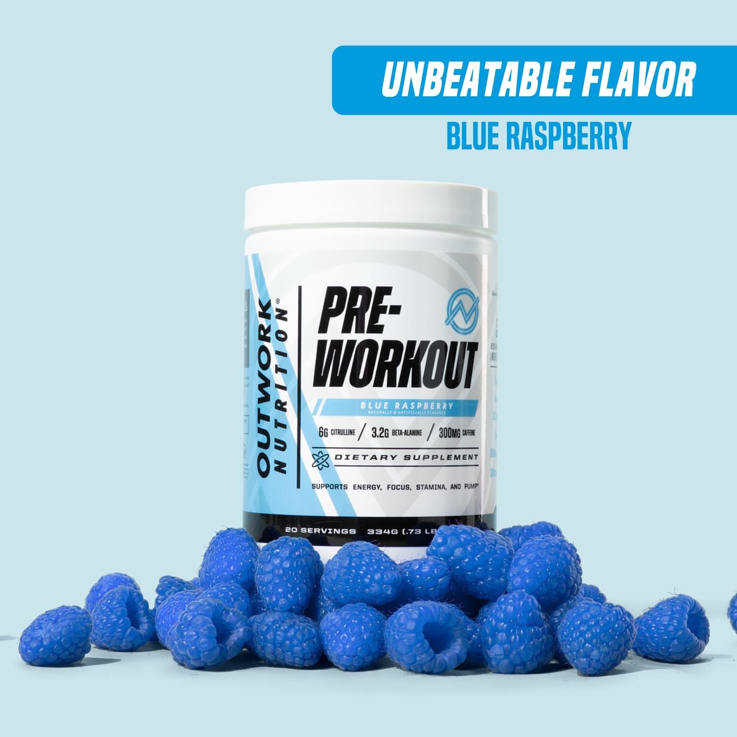 Outwork Nutrition Preworkout for Men & Women – Nootropic Pre Workout Without Cre