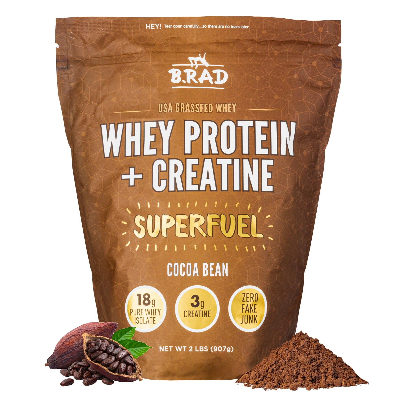 B.rad Superfuel – Grass Fed Whey Protein Isolate Boosted with Creatine | Farm…