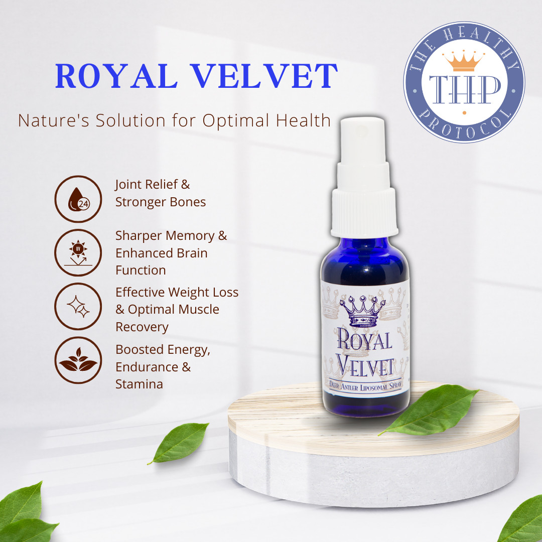 Royal Velvet Deer Antler Spray New Zealand Liposomal IGF-1 Nootropic 1oz