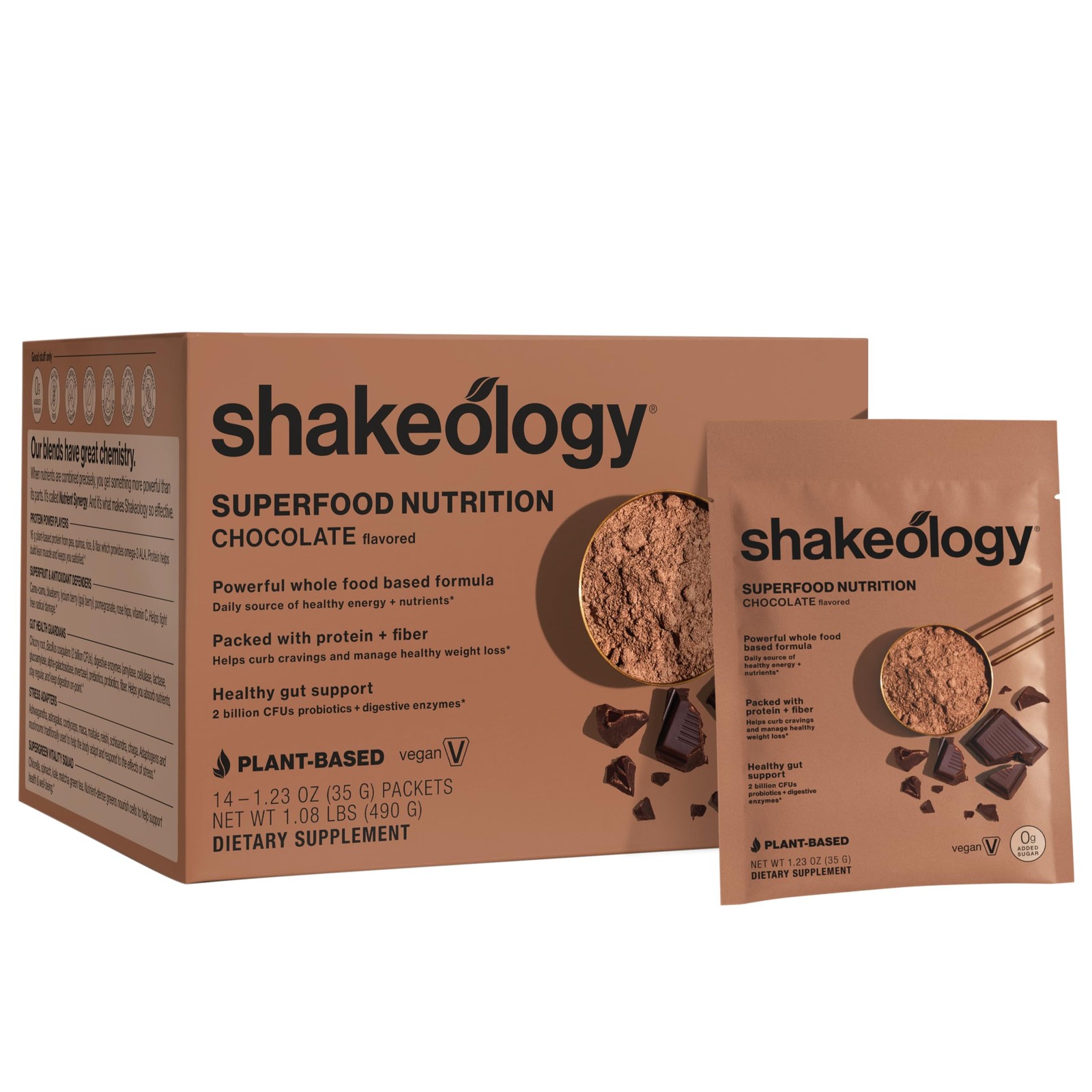 Bodi Shakeology 0G Added Sugar Plant-Based Vegan Protein Superfood Shake