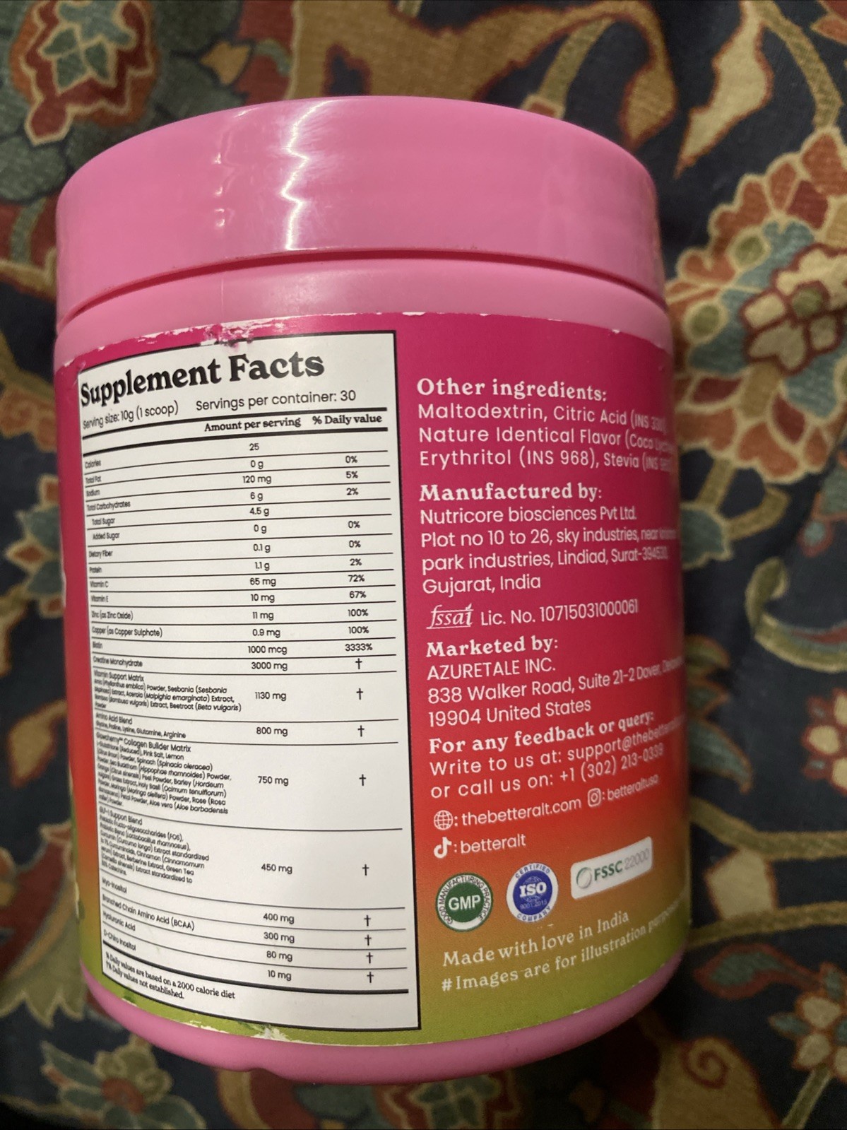 BetterAlt Creatine+ With Glowchemy All In One