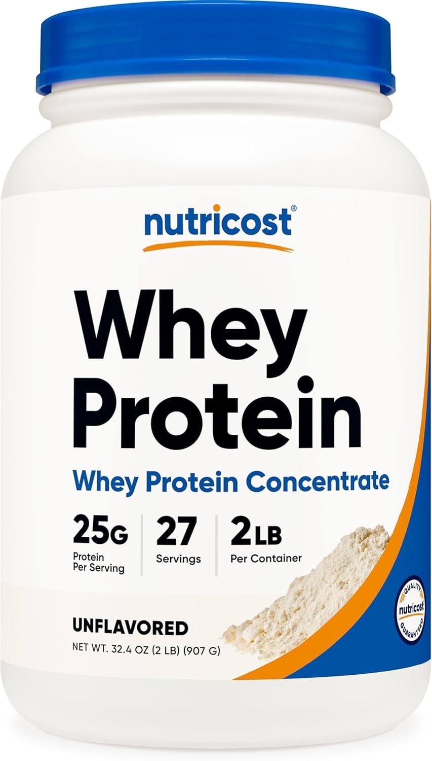 Unflavored Whey Protein Concentrate 2 Pounds – Gluten Free Formula