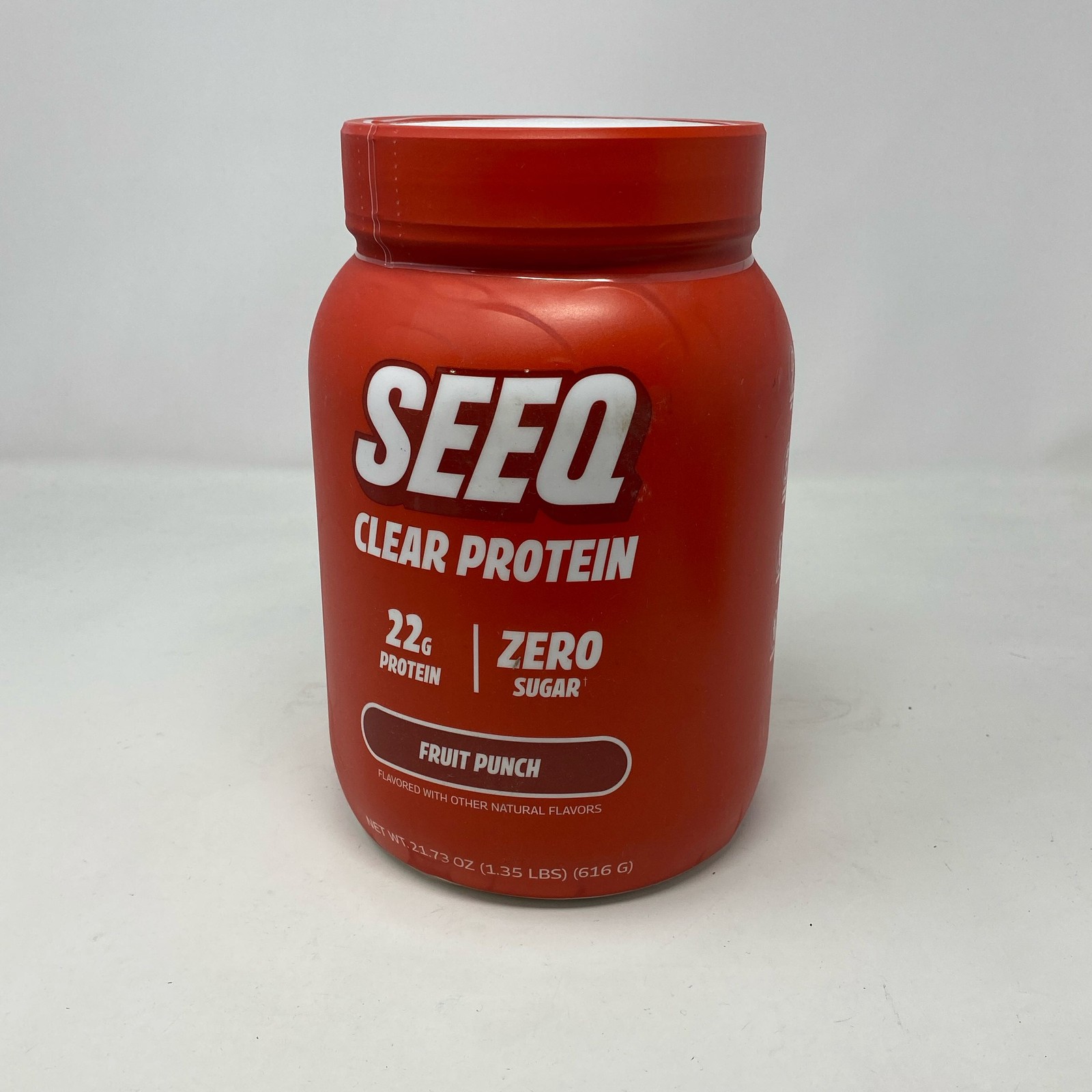 SEEQ Clear Protein Fruit Punch 22 Servings 22g Whey Isolate 616g