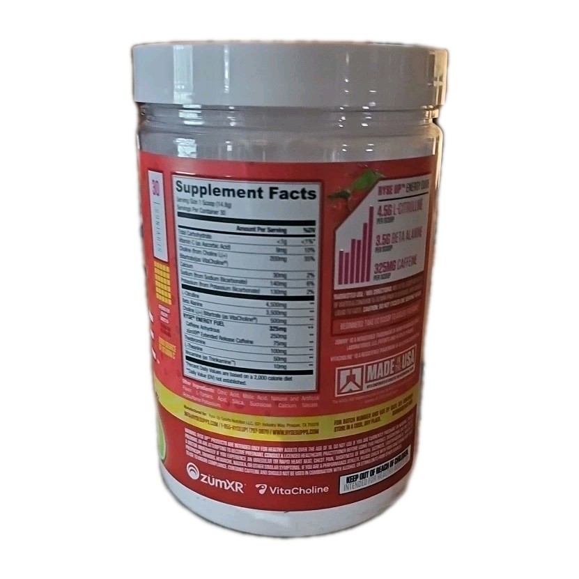 RYSE Loaded Pre Powder Bodybuilding Supplement – Cherry Limeade – Size: 5.1 oz