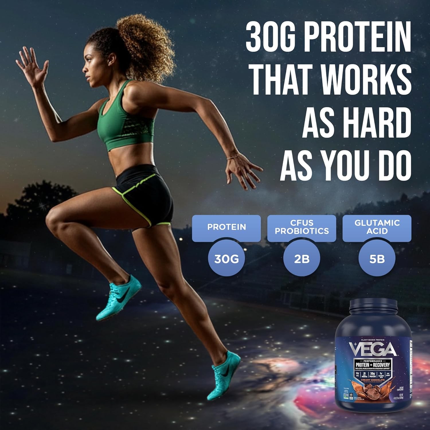 Protein + Recovery, Chocolate – 30G n Protein, Dairy & Gluten Free, Probiotics,