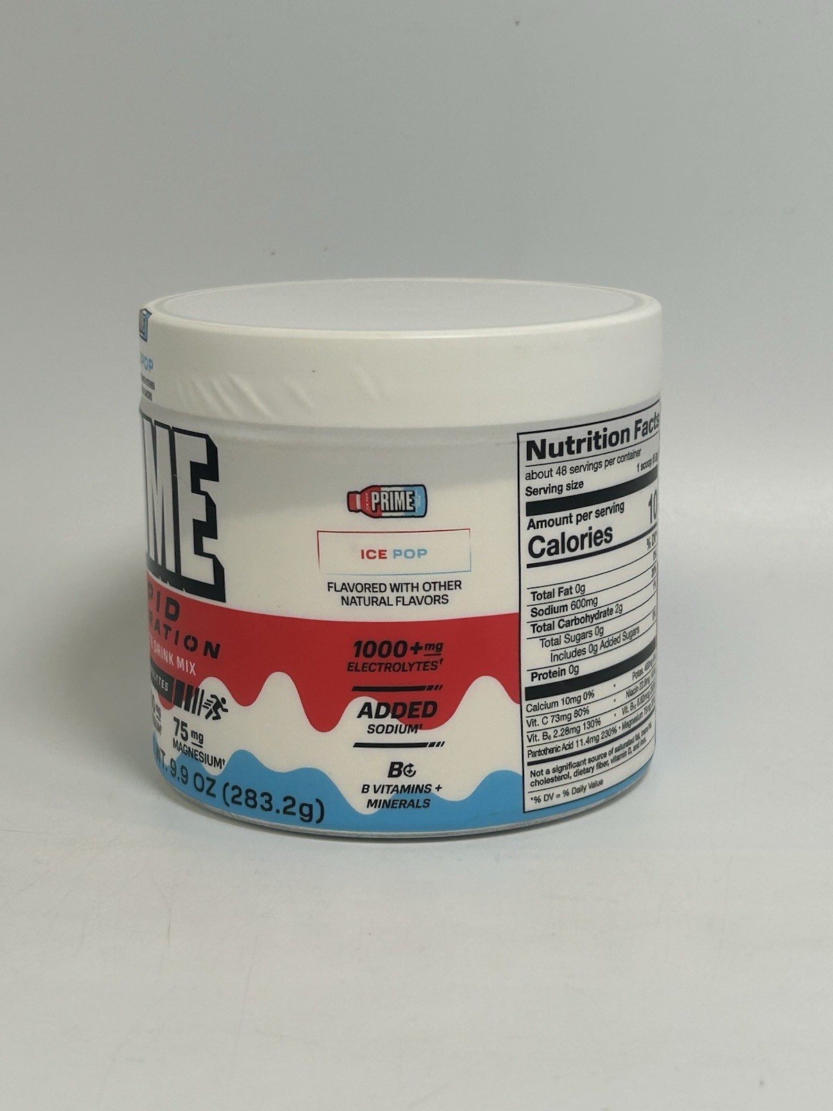 Prime Rapid Rehydration Electrolyte Powder Ice Pop 9.9oz 48 Srvgs Exp 2/28 *NEW*