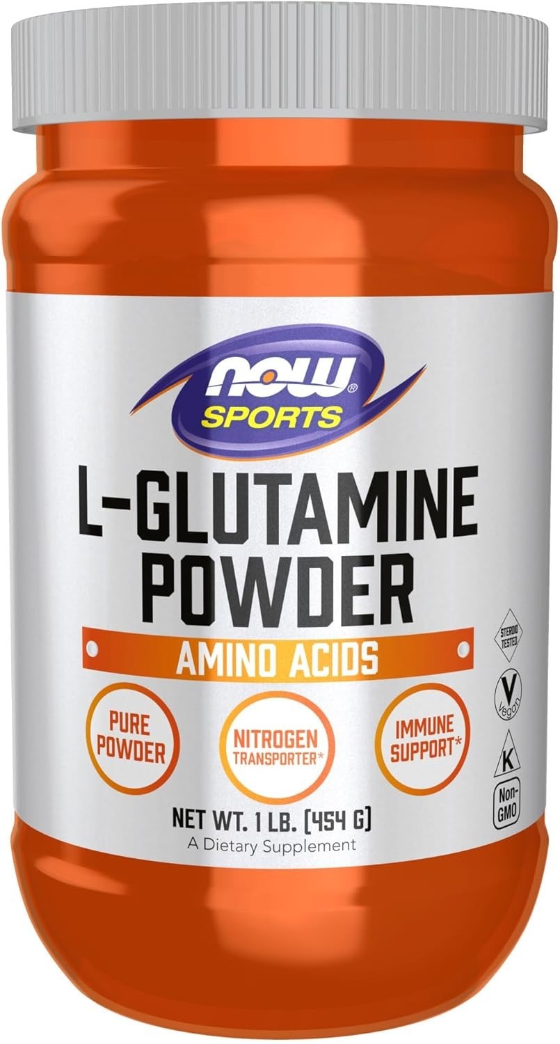 Sports Nutrition L-Glutamine Pure Powder 16oz Unflavored Multivitamin